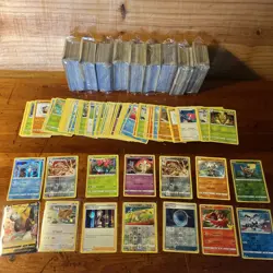 1000 Pokemon TCG English Card Lot Mixed Sets V Holo Reverse Approx 100 Sleeved - Image 1