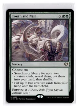 Tooth and Nail 327 Rare Commander Masters Magic: The Gathering Near Mint - Image 1