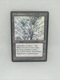 Glacial Chasm, Ice Age, Magic the Gathering, MTG UNPLAYED - Image 1