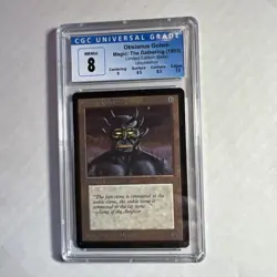 MTG Beta Obsianus Golem U A CGC 8 NM/Mint (Mint centering) Original English 1993 - Image 1