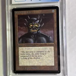 MTG Beta Obsianus Golem U A CGC 8 NM/Mint (Mint centering) Original English 1993 - Image 3