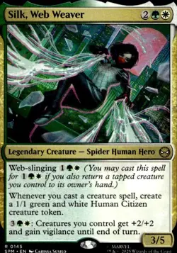 Silk, Web Weaver 145 Rare Marvel's Spider-Man Magic: The Gathering LP - Image 1