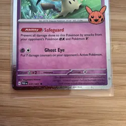 MIMIKYU 037/091 TRICK OR TRADE 2024 COSMOS HOLO CARD NM - Image 2
