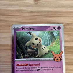MIMIKYU 037/091 TRICK OR TRADE 2024 COSMOS HOLO CARD NM - Image 3