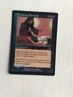 MTG Magic the Gathering English Nemesis Murderous Betrayal FOIL NM UNPLAYED - Image 1