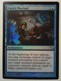 Puca's Mischief *FOIL Rare* Magic MtG x1 Mystery Booster - Image 1