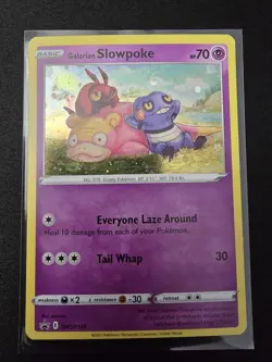 Galarian Slowpoke SWSH126 Evolving Skies Black Star Promo Holo Pokemon Card NM - Image 1