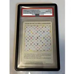 PSA10 Louis Vuitton Takashi Murakami Card ZOOM ON THE COLORFUL MONOGRAM 016 - Image 1