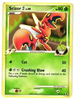 Pokemon TCG Scizor 48/111 Rising Rivals Regular Uncommon LP/MP - Image 1