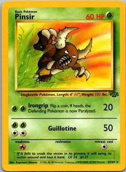 Pinsir 25/64 Rare Jungle Pokemon Unlimited Near Mint - Image 1