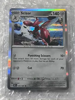 Scizor - Pokemon TCG Obsidian Flames 141/197 - NM - Holo Rare - Image 1