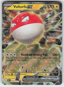 Voltorb ex 058/217 Double Rare Ascended Heroes Pokemon Holo Near Mint - Image 1
