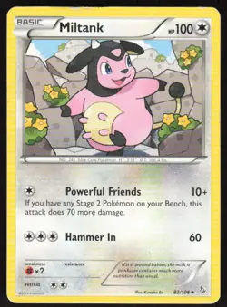 Pokemon Miltank Uncommon 83/106 XY - Flashfire LP - Image 1
