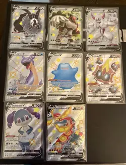 Pokemon Shining Fates Shiny Vault Collection 80/122 Eevee Suicune 8 Shiny V NM - Image 2