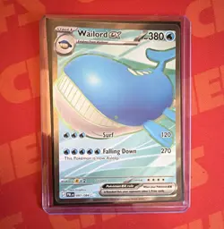 Wailord ex 097/084 Full Art Ultra Rare Me05: Pitch Black Pokemon NM & SHIPS FAST - Image 1