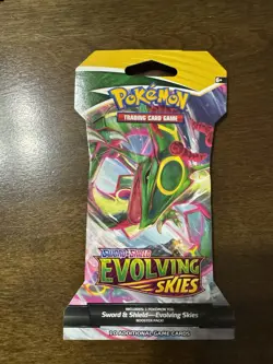 Pokemon TCG - Evolving Skies Sleeved Booster Pack Sword & Shield SEALED - Image 1