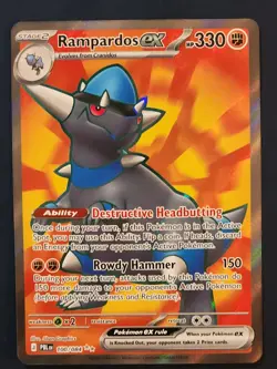Rampardos ex 100/084 Me05: Pitch Black Holo full art pokemon ultra rare - Image 1