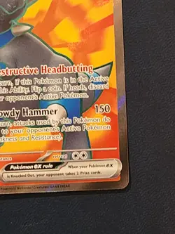 Rampardos ex 100/084 Me05: Pitch Black Holo full art pokemon ultra rare - Image 4