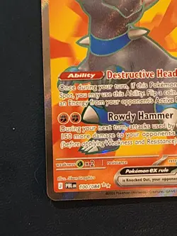 Rampardos ex 100/084 Me05: Pitch Black Holo full art pokemon ultra rare - Image 5