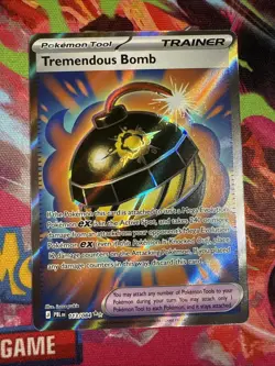 Tremendous Bomb 113/084 Full Art Ultra Rare Pokemon ME05 Pitch Black NM Mint - Image 1