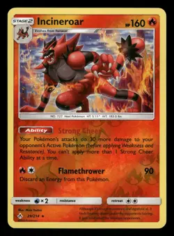 Incineroar 29/214 NM Rare Reverse Holo Unbroken Bonds 2019 Pokemon TCG - Image 1