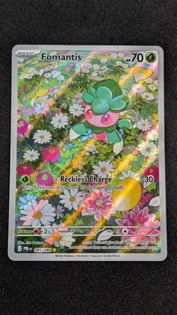 Fomantis 085/084 Illustration Rare Pitch Black Pokemon Holo Near Mint - Image 2