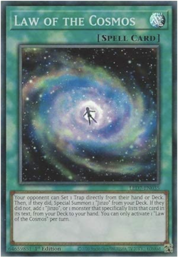 Yu-Gi-Oh! - 3X Law of The Cosmos - LED7-EN035 - Super Rare - 1st Ed - NM/M - NEW - Image 1