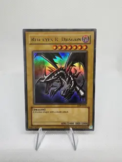 Yu-Gi-Oh! Red Eyes B. Dragon LOB-E056 Ultra Rare Excellent Condition - Image 1