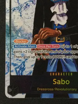 One Piece TCG Carrying On His Will #OP13-120 Sabo (120) (Parallel) - Image 5