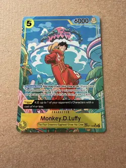 One Piece Monkey D Luffy OP07-109 SR Treasure Rare Alt Art English Edition - Image 1