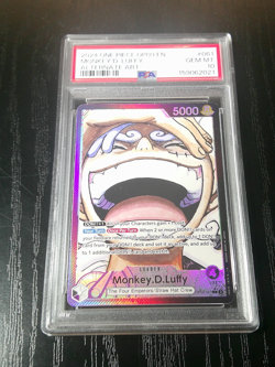 ONE PIECE MONKEY D. LUFFY 2024 OP09-EMPERORS IN THE NEW WORLD #61 ALT ART PSA 10 - Image 1