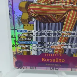 2026 One Piece The Time of Battle Borsalino Manga Art SSP #OP16-073 - Image 5