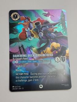 🔥Darkwing Duck & Launchpad Enchanted Disney Lorcana Attack Of The Vine INHAND🔥 - Image 1