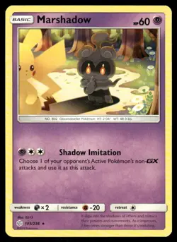 Pokemon Cards Marshadow 103/236 Cosmic Eclipse Rare NM - Image 1