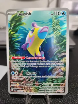 Pokemon TCG Bruxish Holo Card 200/191 Surging Sparks Illustration Rare - Image 1