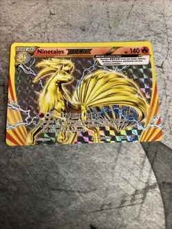 Ninetales BREAK Explosive Fireball Pokemon Card 140 HP Holo Rare - Image 1