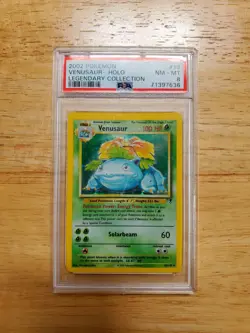 Pokemon PSA 8 NM-MINT 2002 Venusaur Legendary Collection Holo Card - Image 1