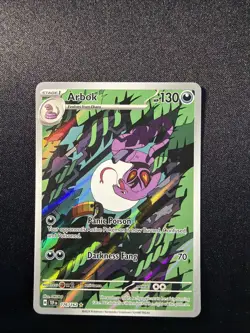 Pokemon TCG Arbok 176/162 Temporal Forces Illustration Rare Card NM Condition - Image 1