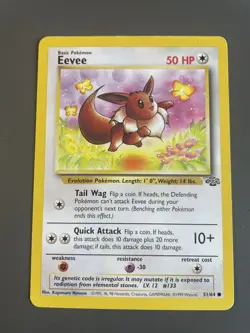 Eevee 51/64 1999 Jungle Vintage WOTC Pokemon Card - Image 1