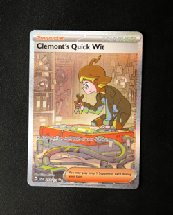 Pokemon Card TCG - Clemonts Quick Wit 243/191 - Surging Sparks - SIR - NM ⭐ - Image 1