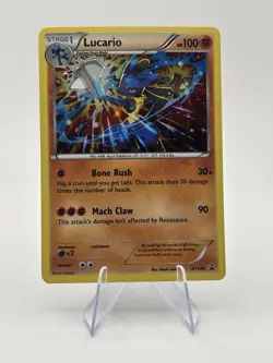 Pokemon TCG Lucario XY140 Holo Rare Black Star Promo Card - Image 1