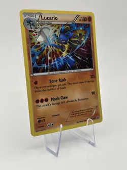 Pokemon TCG Lucario XY140 Holo Rare Black Star Promo Card - Image 2