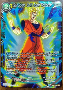 Dragon Ball Super Card Game (Foil) Son Gohan Spirit Boost Vindicator EX18-02 - Image 1