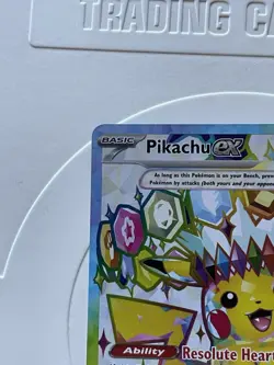 Pokemon TCG Sv08: Surging Sparks Pikachu EX Holo Ultra Rare Card 219/191 NM - Image 2
