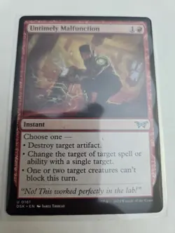mtg Untimely Malfunction - DSK 0161 NM - MTG Magic NM - Image 1