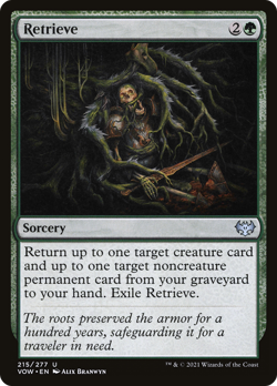 x4 Retrieve VOW MTG 215/277 UNCOMMON M/NM 4x - Image 1