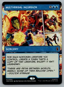 Multiversal Incursion (Borderless) 300 Marvel Super Heroes Magic: Foil NM - Image 1