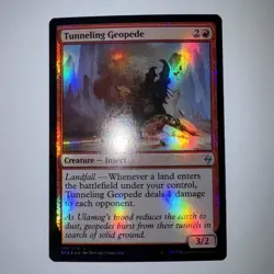 MTG Battle For Zendikar Tunneling Geopede Foil LP - Image 1