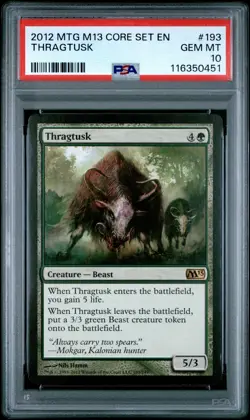 Magic The Gathering M13 Core Set EN Thragtusk Psa 10 - Original - Pop 2 - Image 1