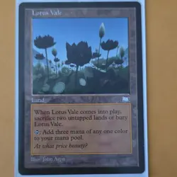 Wizards of the Coast MTG Lotus Vale Land Weatherlight Rare Reg Eng 1997 Avon - Image 1